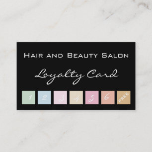 Hair and Beauty Salon Loyalty Card