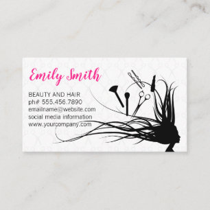 Hair and Makeup Tools Business Card