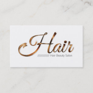 Hair Beauty Hairdresser Hall Business Card