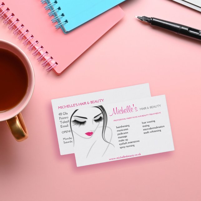 Hair & Beauty salon, business card design (Creator Uploaded)