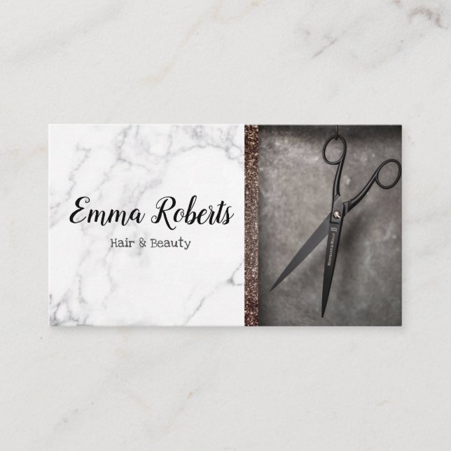 Hair & Beauty Specialist Salon Hairdresser Barber Business Card (Front)