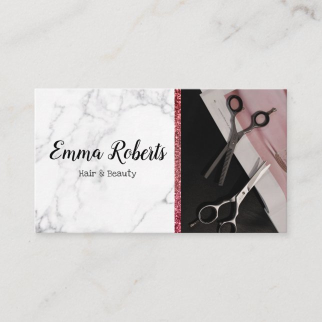 Hair & Beauty Specialist Salon Hairdresser Barber Business Card (Front)