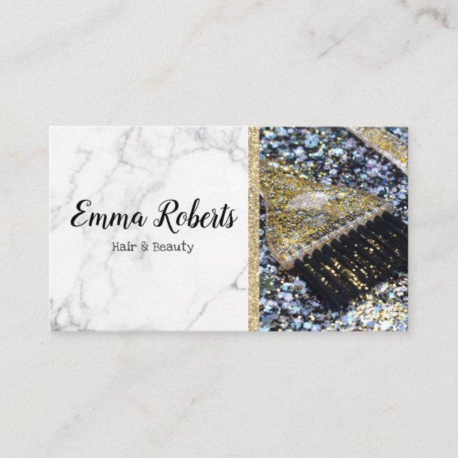 Hair & Beauty Specialist Salon Hairdresser Barber Business Card (Front)