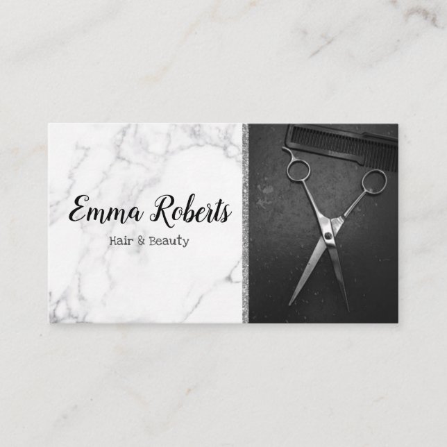 Hair & Beauty Specialist Salon Hairdresser Barber Business Card (Front)
