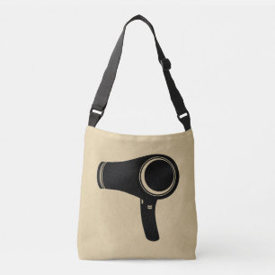 Hair Blow Dryer Retro Style Art Crossbody Bag