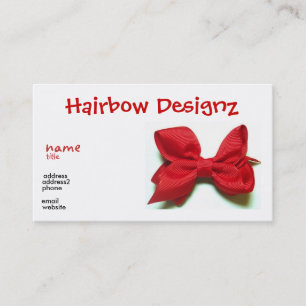 Hair Bow Business Card
