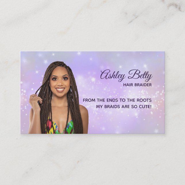 Hair Braider Business Cards (Front)