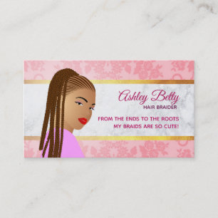 Hair Braider Business Cards