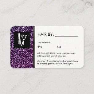 Hair By Appointment Card