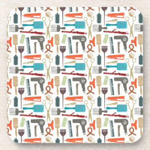 Hair Care Pattern Coaster