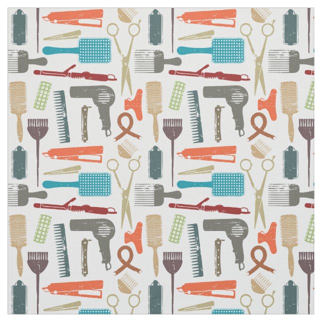 Hair Care Pattern Fabric (Swatch)