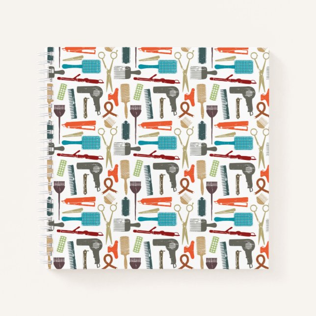 Hair Care Pattern Notebook (Front)