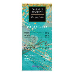 Hair Care Products  Rack Card