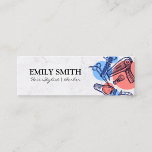 Hair Care Tools   Barber   Hair Stylist Mini Business Card