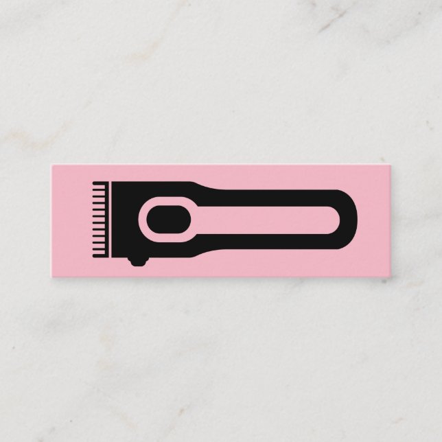 Hair Clipper | Barber | Hair Stylist Mini Business Card (Front)