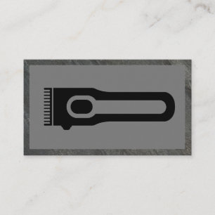 Hair Clipper   Barber   Slate Frame Business Card