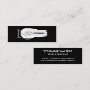 Hair Clipper   Salon Scissors Mini Business Card