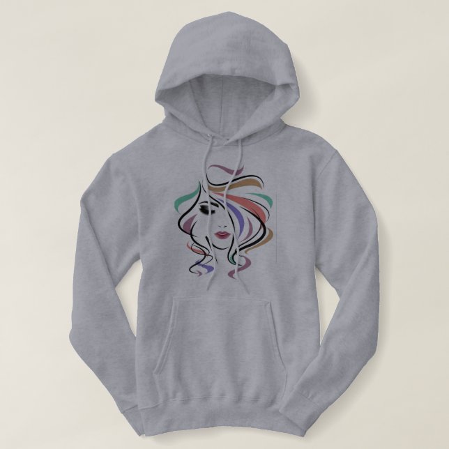 Hair Colour Hoodie (Design Front)