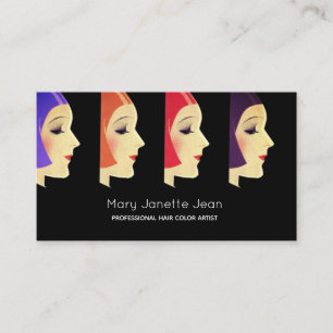 Hair Colourist Stylist Salon Professionals Expert Business Card