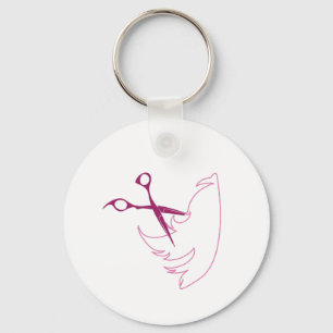Hair Cut Key Ring