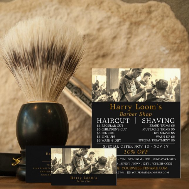 Hair Cut, Men's Barbers Advertising Flyer (Creator Uploaded)