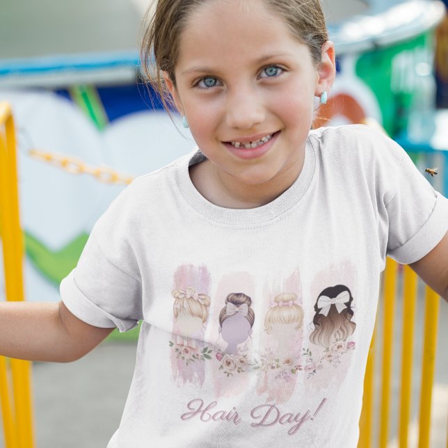 Hair-Day” Watercolor Brushstroke T-Shirt (Creator Uploaded)