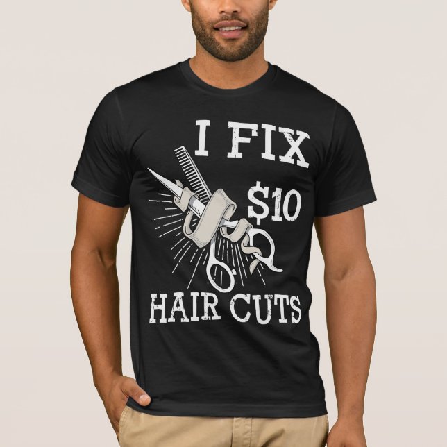 Hair Dresser Barber Hair Stylist Gift Salon Owner T-Shirt (Front)