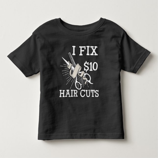 Hair Dresser Barber Hair Stylist Gift Salon Owner Toddler T-Shirt (Front)