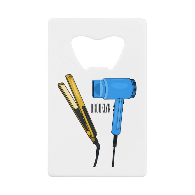 Hair dryer & hair straightener illustration (Front)