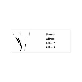 Hair dryer & hair straightener illustration rubber stamp