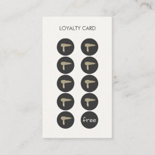 Hair Dryer Loyalty Punch Card