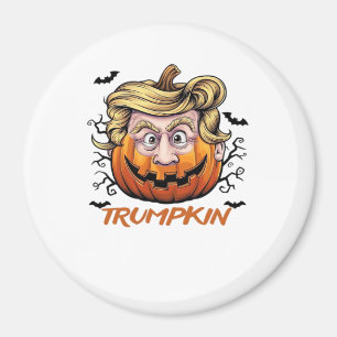 Hair Funny Pumpkin Halloween Boo - Political Humor Magnet