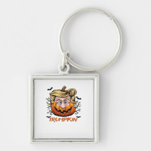Hair Funny Pumpkin Halloween Boo - Political Humou Key Ring