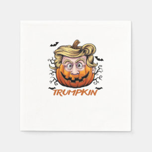 Hair Funny Pumpkin Halloween Boo - Political Humou Napkin