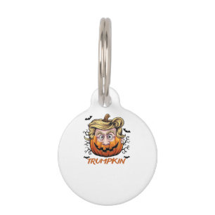 Hair Funny Pumpkin Halloween Boo - Political Humou Pet Tag