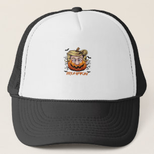Hair Funny Pumpkin Halloween Boo - Political Humou Trucker Hat