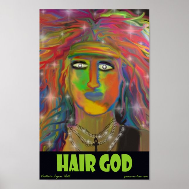 Hair God Art Poster (Front)