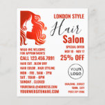 Hair Logo, Hair Stylist, Hair Salon Advert Flyer<br><div class="desc">Hair Logo,  Hair Stylist,  Hair Salon Advertising Flyers By The Business Card Store.</div>