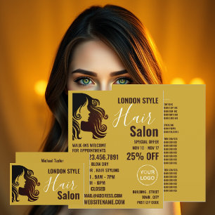 Hair Logo, Hair Stylist, Hair Salon Advert Flyer