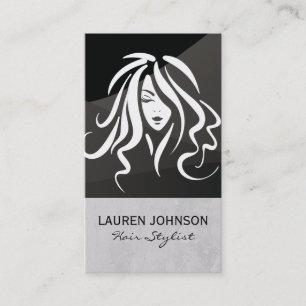 Hair Logo Salon Beauty Business Card