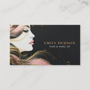 Hair Make Up Artist Beauty Business Card