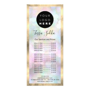 Hair Makeup Body Skin Care Logo Beauty Studio SPA Rack Card
