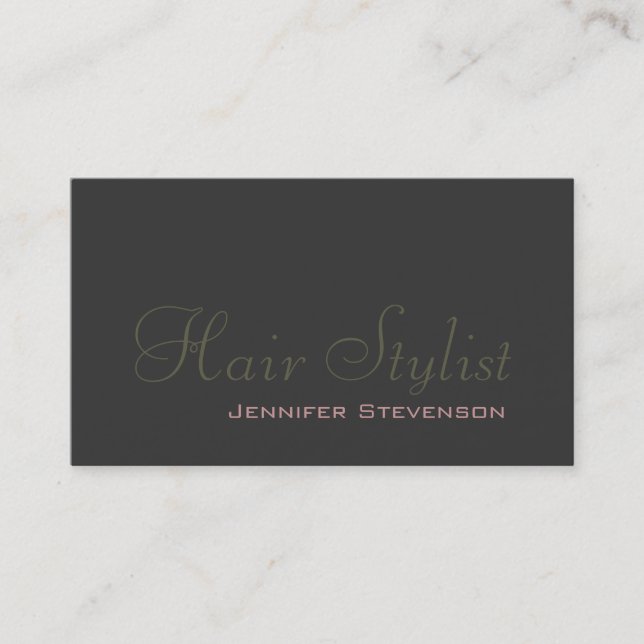 Hair Makeup Cosmetologist Professional Business Card (Front)
