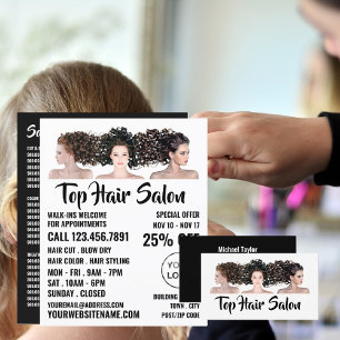 Hair Models, Hair Stylist, Hair Salon Advert Flyer