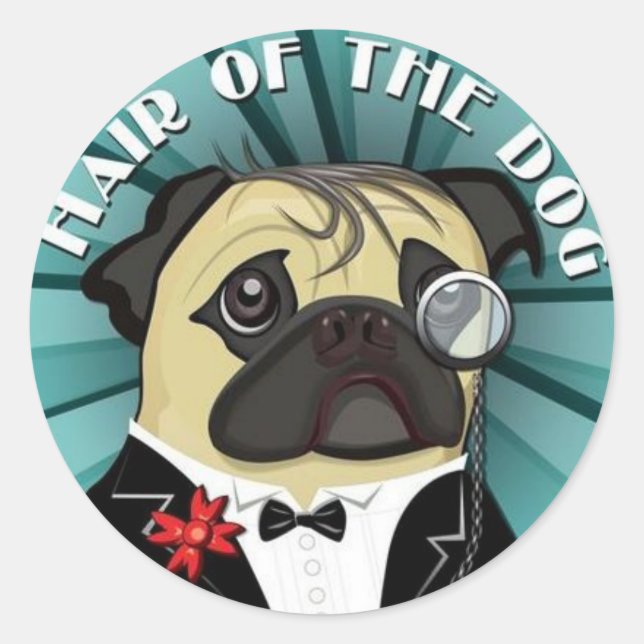 Hair Of The Dog merch Classic Round Sticker (Front)