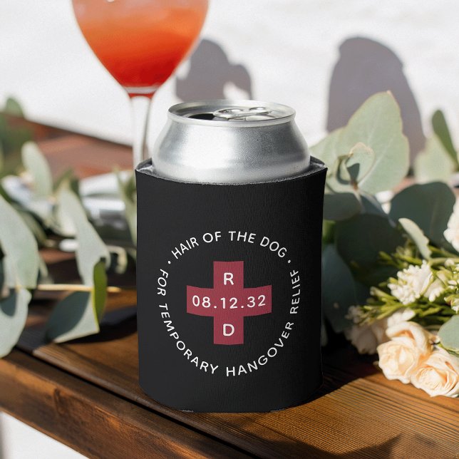 "Hair of the Dog" Wedding Hangover Relief Can Cooler (Creator Uploaded)