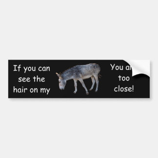 Hair on my... Bumper Sticker