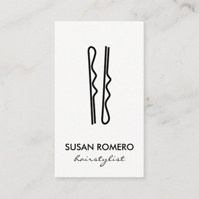 Hair Pins Appointment Card (Front)