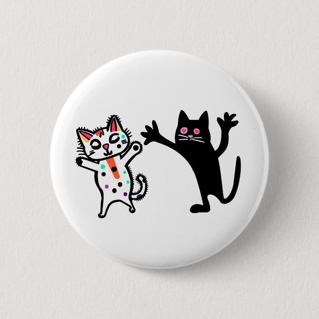 Hair-Raising (Yanchan) 6 Cm Round Badge (Front)