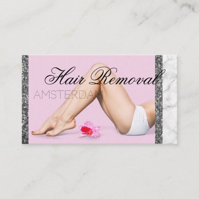 Hair Removal Business Card (Front)